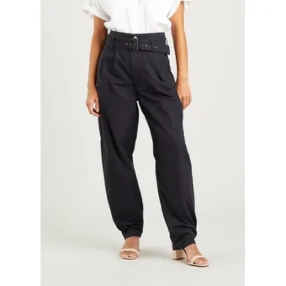 Levi’s | Washed Black Tailor High Loose Pleated Taper Mom Pants 90s Y2K Sz 25/0 - Picture 2 of 13